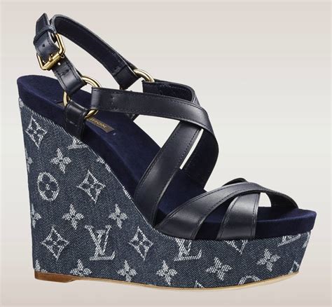 louis vuitton wedge sandal|Louis Vuitton slip on sandals.